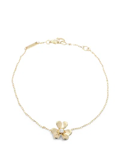 Pre-owned Van Cleef & Arpels 2010s Frivole Diamond Bracelet In Gold