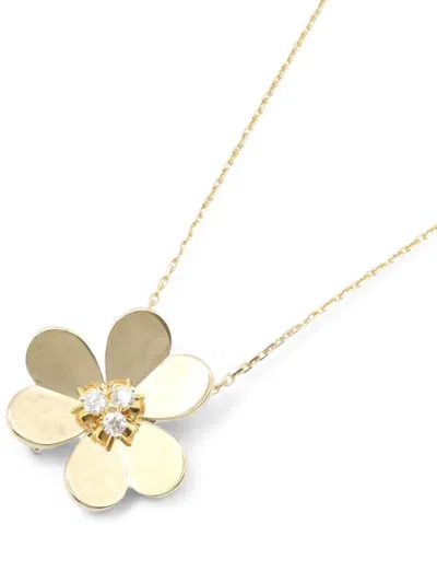 Pre-owned Van Cleef & Arpels 2010s Frivole Diamond Necklace In 金色