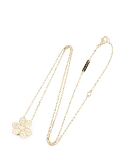 Pre-owned Van Cleef & Arpels 2010s Frivole Diamond Necklace In Gold