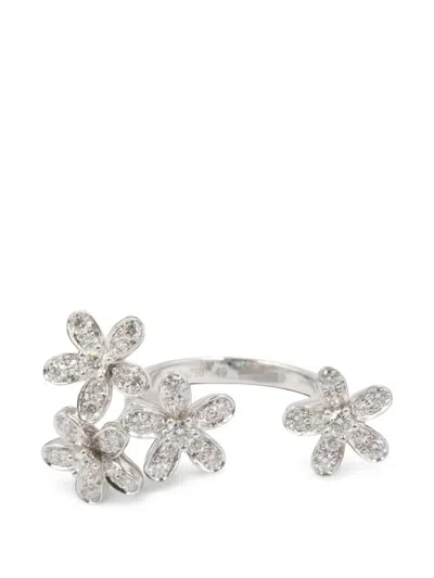 Pre-owned Van Cleef & Arpels 2010s Frivole Diamond Ring In Silver