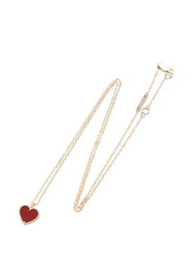 Pre-owned Van Cleef & Arpels 2010s Heart Pendant Necklace In Pink