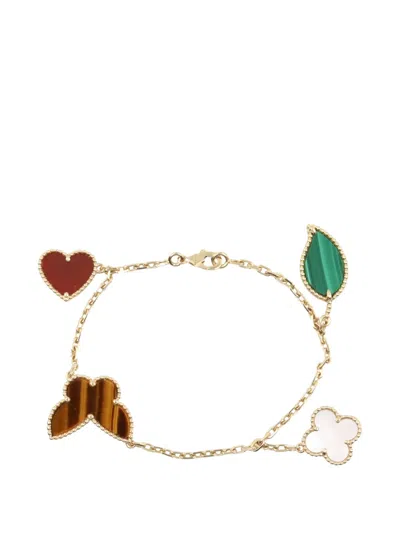 Pre-owned Van Cleef & Arpels 2010s Lucky Alhambra 4-motif Bracelet In Gold