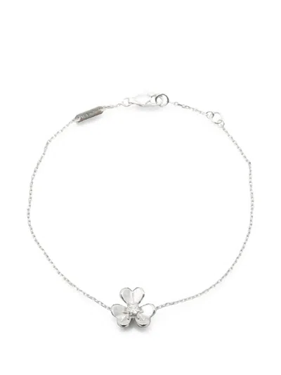Pre-owned Van Cleef & Arpels 2010s Mini Frivole Diamond Bracelet In Silver