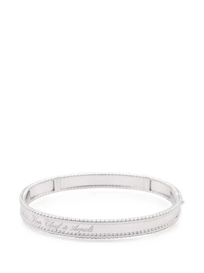 Pre-owned Van Cleef & Arpels 2010s Perlée Signature Bracelet In Silver