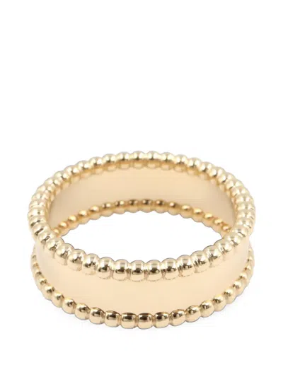 Pre-owned Van Cleef & Arpels 2010s Perlée Signature Ring In Gold