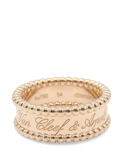 Pre-owned Van Cleef & Arpels 2010s Perlée Signature Ring In Pink