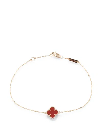 Pre-owned Van Cleef & Arpels 2010s Sweet Alhambra Carnelian Bracelet In Pink