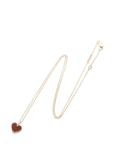 Pre-owned Van Cleef & Arpels 2010s Sweet Alhambra Heart Necklace In Gold