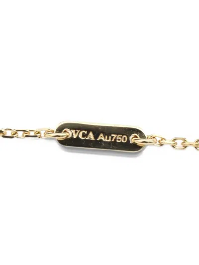 Pre-owned Van Cleef & Arpels 2010s Sweet Alhambra Mother-of-pearl Necklace In Gold