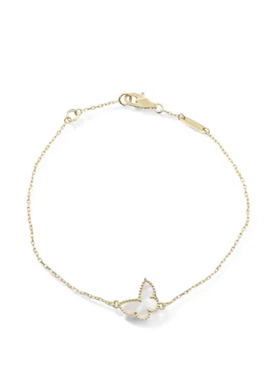 Pre-owned Van Cleef & Arpels 2010s Sweet Alhambra Papillon Bracelet In Gold