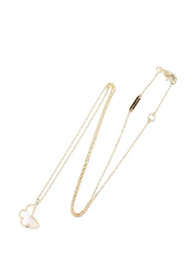 Pre-owned Van Cleef & Arpels 2010s Sweet Butterfly Necklace In Gold