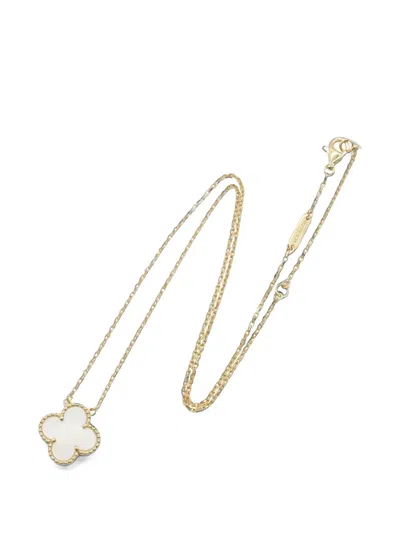 Pre-owned Van Cleef & Arpels 2010s Vintage Alhambra Necklace In Gold