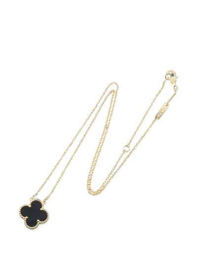 Pre-owned Van Cleef & Arpels 2010s Vintage Alhambra Necklace In Gold