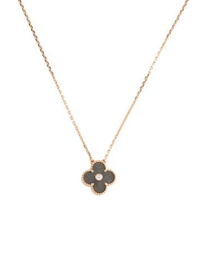 Pre-owned Van Cleef & Arpels 2023 Limited Edition Vintage Alhambra Pendant Necklace, 16.25" In Multi