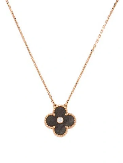 Pre-owned Van Cleef & Arpels 2023 Limited Edition Vintage Alhambra Pendant Necklace, 16.25" In Multi
