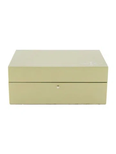 Pre-owned Van Cleef & Arpels 2-watch Box In Green