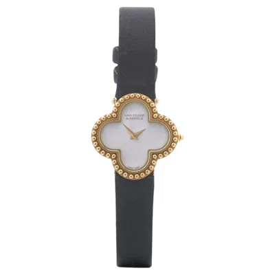 Pre-owned Van Cleef & Arpels Alhambra 18kt Gold Mother-of-pearl Ladies Watch, Ref. Hh56391 In Multiple