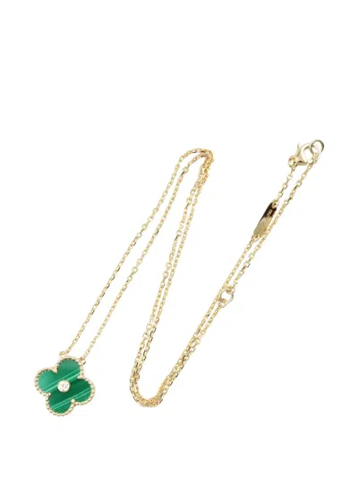 Pre-owned Van Cleef & Arpels Alhambra Necklace In Gold