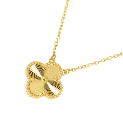 Pre-owned Van Cleef & Arpels Alhambra Necklace () In Yellow