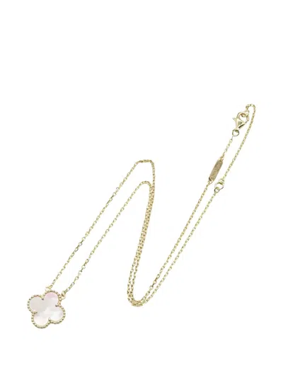 Pre-owned Van Cleef & Arpels Alhambra Pendant Necklace In Gold