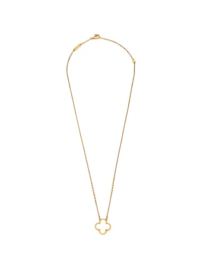 Pre-owned Van Cleef & Arpels Alhambra Pendant Necklace In Gold