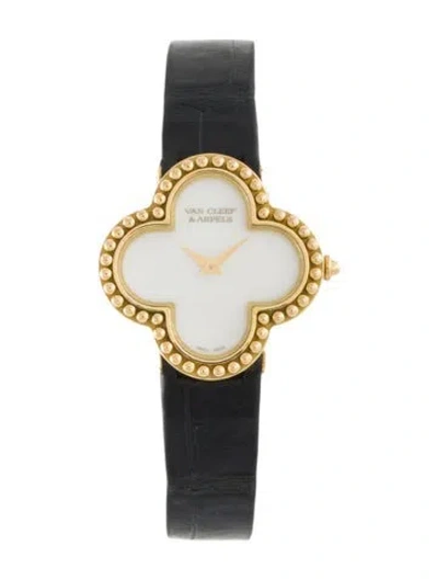 Pre-owned Van Cleef & Arpels Alhambra Watch In Multi
