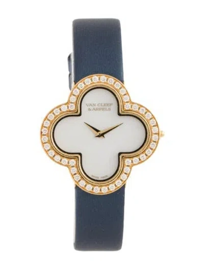 Pre-owned Van Cleef & Arpels Alhambra Watch In Multicolor