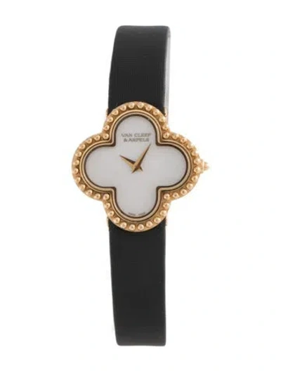 Pre-owned Van Cleef & Arpels Alhambra Watch In Multicolor