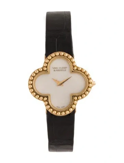 Pre-owned Van Cleef & Arpels Alhambra Watch In Multicolor