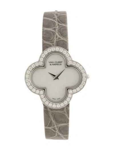 Pre-owned Van Cleef & Arpels Alhambra Watch In Multicolor