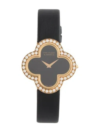 Pre-owned Van Cleef & Arpels Alhambra Watch In Multicolor