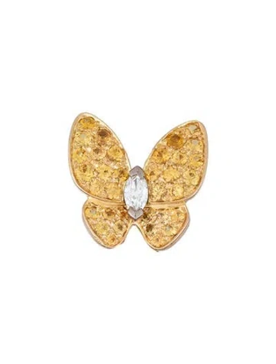 Pre-owned Van Cleef & Arpels Butterfly Earring In Multicolor