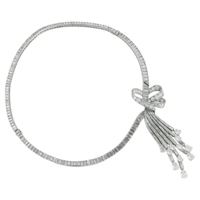 Pre-owned Van Cleef & Arpels Cascade Diamond Necklace In Multiple