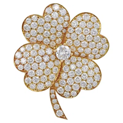 Pre-owned Van Cleef & Arpels Cosmos Large Diamond Brooch & Pendant � Signed Fine Jewelry In Multiple