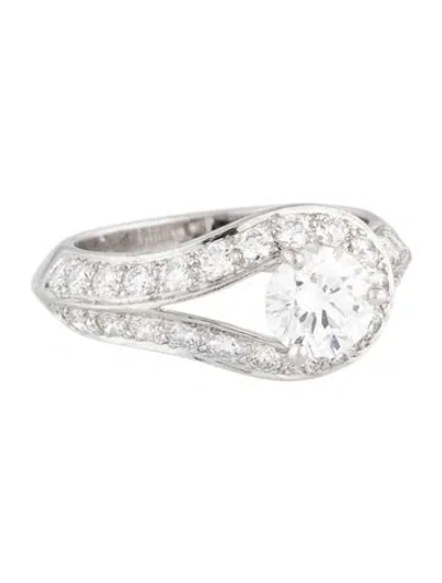 Pre-owned Van Cleef & Arpels Couture Solitaire Engagement Ring In Multicolor