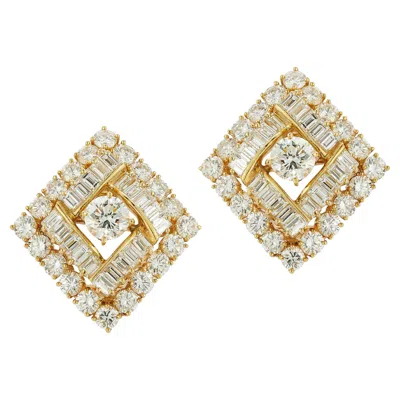 Pre-owned Van Cleef & Arpels Diamond Earrings In Multi