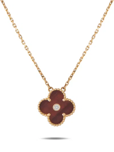 Pre-owned Van Cleef & Arpels Diamond Necklace In Gold
