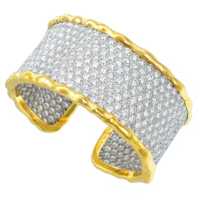 Pre-owned Van Cleef & Arpels Diamond Pave Bangle I In Multi