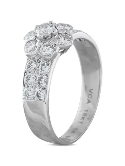 Pre-owned Van Cleef & Arpels Diamond Ring In Silver