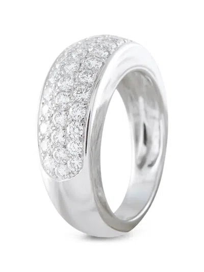 Pre-owned Van Cleef & Arpels Diamond-embellished Ring In Silver