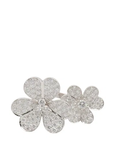 Pre-owned Van Cleef & Arpels Entreredore Diamond Ring In Silver