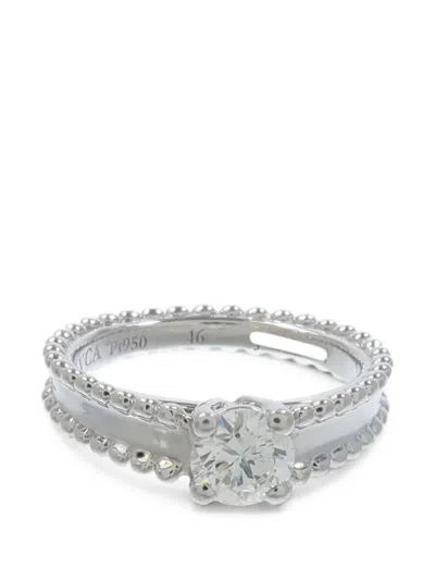 Pre-owned Van Cleef & Arpels Estelle Diamond Ring In Silver