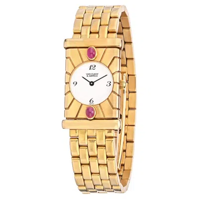Pre-owned Van Cleef & Arpels Façade 18k Yellow Gold Vintage Watch