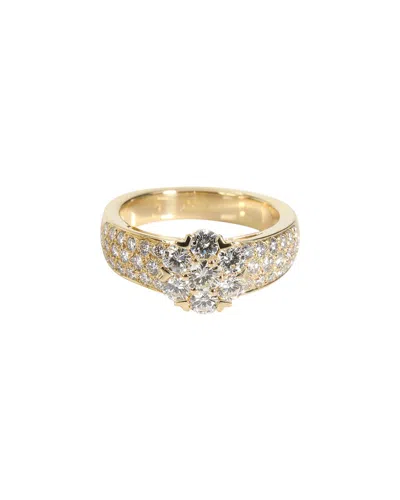 Pre-owned Van Cleef & Arpels Fleurette 18k 1.15 Ct. Tw. Lab-grown Ring (authentic Pre-loved)