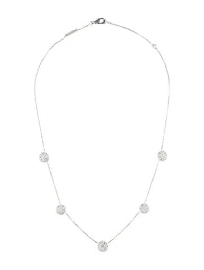 Pre-owned Van Cleef & Arpels Fleurette Necklace, 5 Flowers, 16.75" In Multi