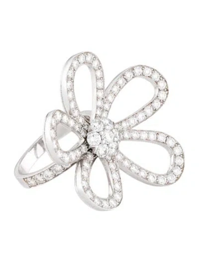 Pre-owned Van Cleef & Arpels Flowerlace Ring In Multi