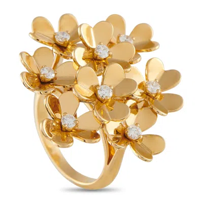 Van Cleef & Arpels Frivole 18k Yellow Gold 0.43ct Diamond Ring Vc08-071625
