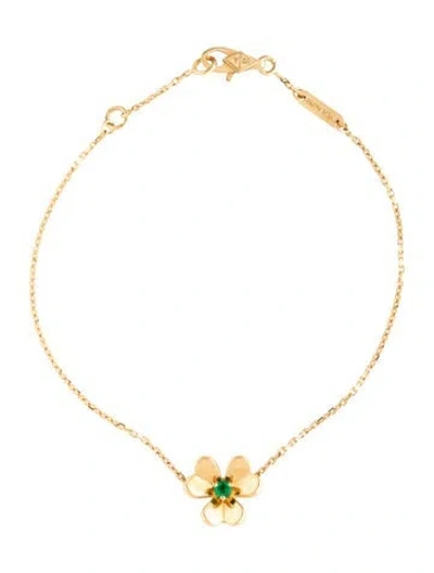 Pre-owned Van Cleef & Arpels Frivole Bracelet, Mini Model, 6.75" In Multicolor