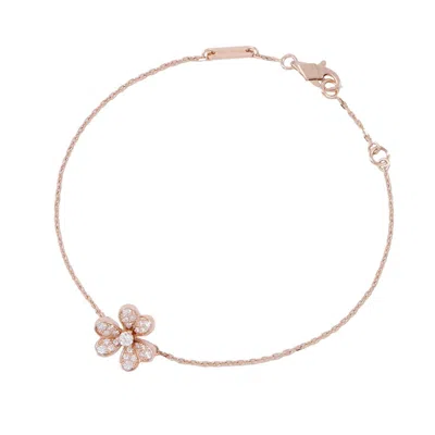 Pre-owned Van Cleef & Arpels Frivole Charm Bracelet () In Pink