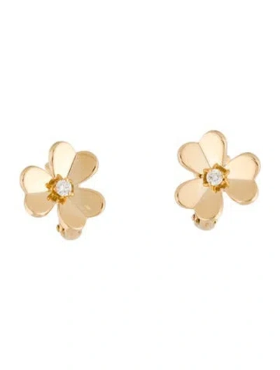 Pre-owned Van Cleef & Arpels Frivole Earrings, Small Model In Multi